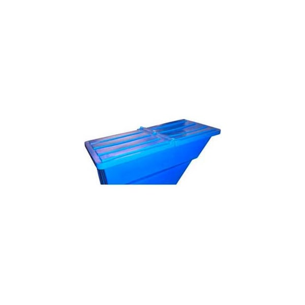 Hinged Lid for 5/8 Cu. Yd., Plastic Self-Dumping Hopper, Black